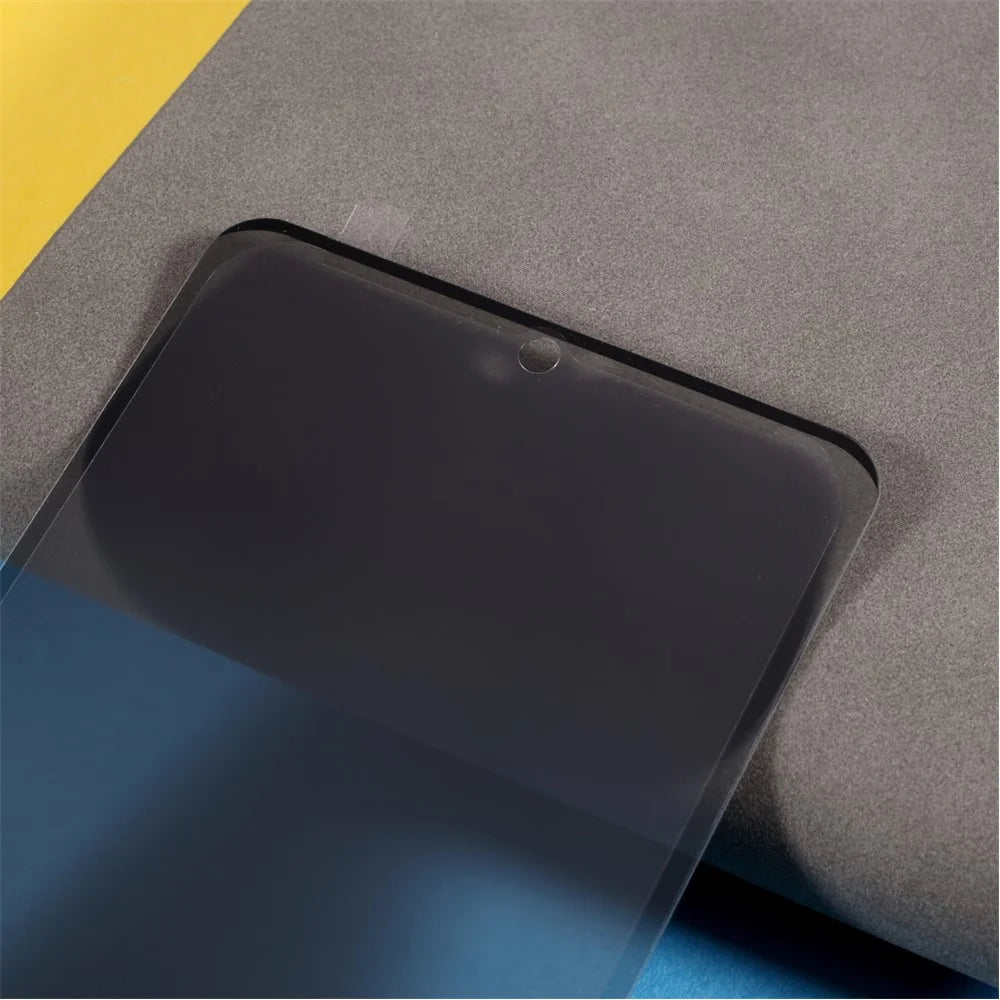 Anti-Burst Ultra Clear Full Screen (Side Glue) Silk Printing 180 Degree Anti-spy Tempered Glass Screen Guard Film for Samsung Galaxy S21 5G/4G - 4