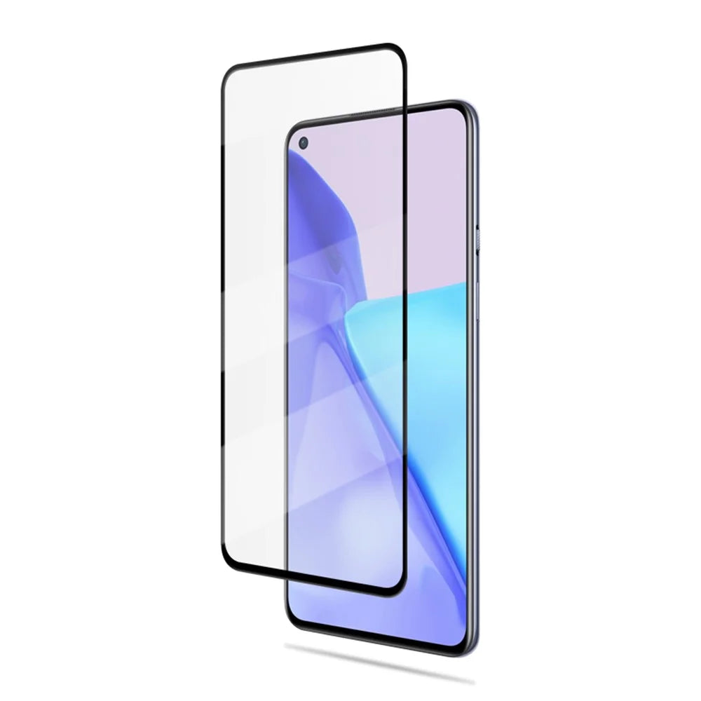 AMORUS Full Glue HD Tempered Glass Silk Print Full Coverage Screen Protector for OnePlus 9 - 3