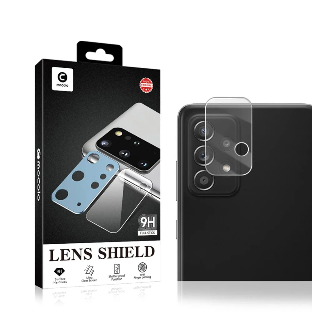 MOCOLO Ultra Clear Anti-Explosion Tempered Glass Camera Lens Protector [Full Glue] for Samsung Galaxy A52 4G / A52 5G /  A52s 5G / A72 4G / A72 5G - 6