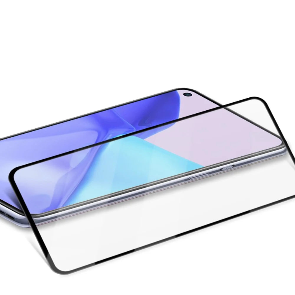 MOCOLO Full Glue HD Tempered Glass Silk Print Full Coverage Screen Protector for OnePlus 9 - Black - 7