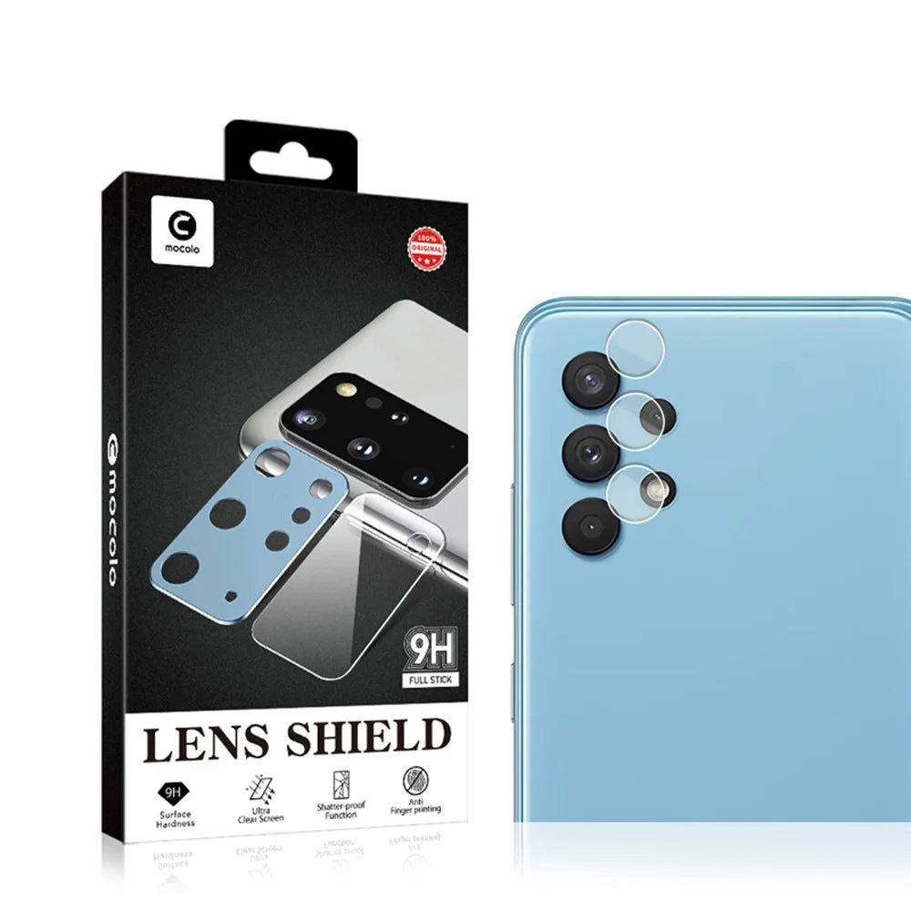 MOCOLO Anti-Explosion Ultra Clear Tempered Glass Automatic Nano-Adsorption Camera Lens Protector for Samsung Galaxy A32 4G - 6
