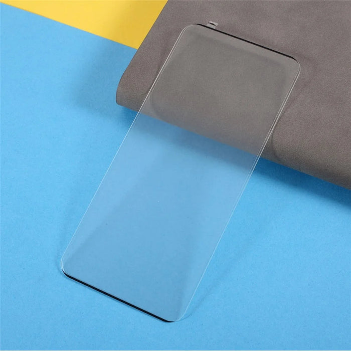 Full Screen Coverage Silk Printing Tempered Glass Film Screen Protector Support Fingerprint Unlock for OnePlus 9 Pro / 10 Pro [Side Glue] - 6