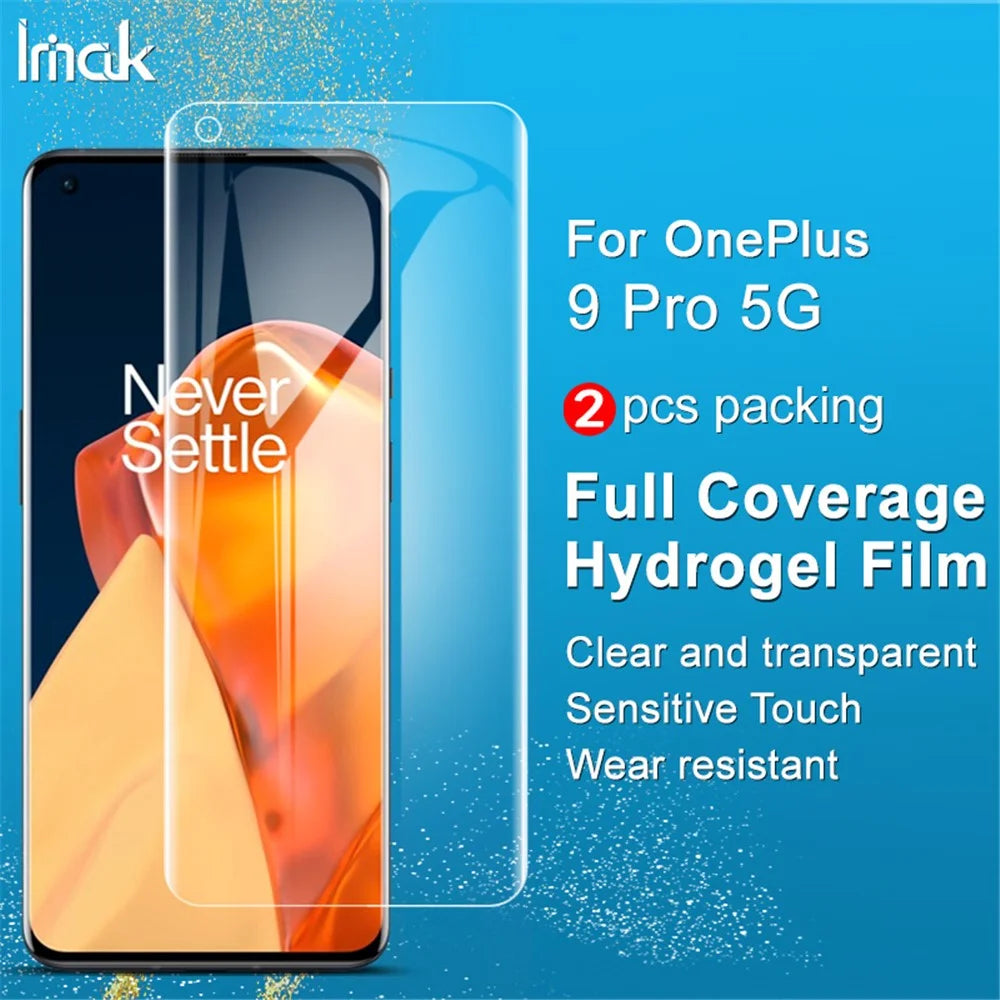 IMAK 2Pcs/Set TPU Hydrogel Film III Full Coverage Films Anti-Scratch HD Screen Protector for OnePlus 9 Pro/10 Pro - 5