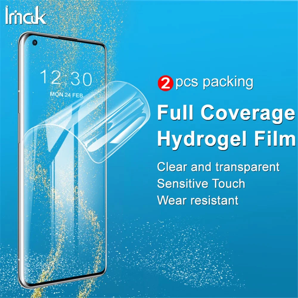 IMAK 2Pcs/Set TPU Hydrogel Film III Full Coverage Films Anti-Scratch HD Screen Protector for OnePlus 9 Pro/10 Pro - 6
