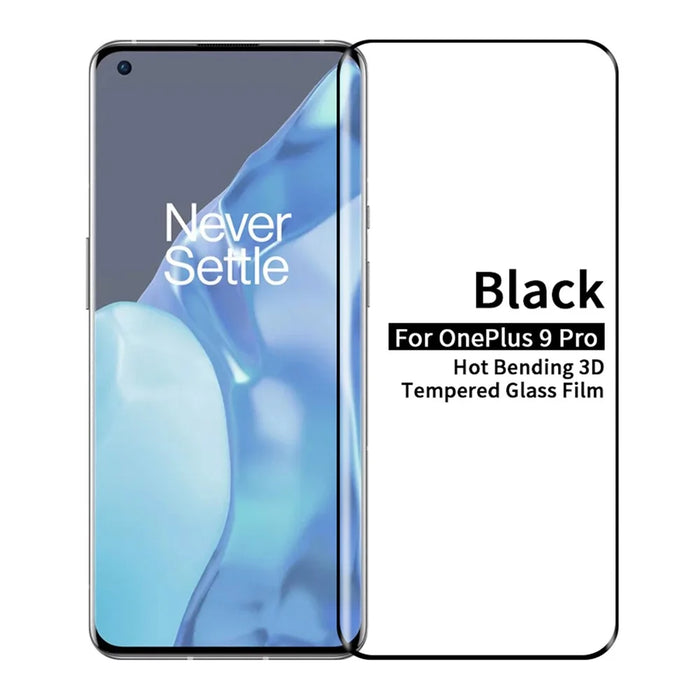 PINWUYO 3D Curved Full Coverage Full Glue Hot Bending Tempered Glass Screen Protector for OnePlus 9 Pro/10 Pro - 1
