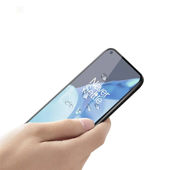PINWUYO 3D Curved Full Coverage Full Glue Hot Bending Tempered Glass Screen Protector for OnePlus 9 Pro/10 Pro - 3