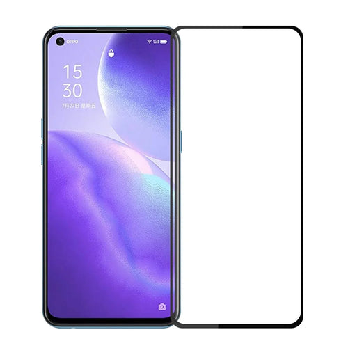 PINWUYO for Oppo Find X3 Lite / Reno5 4G / Reno5 5G / Reno5 K [Anti-fingerprint] [Anti-explosion] Full Glue Tempered Glass Film - 1