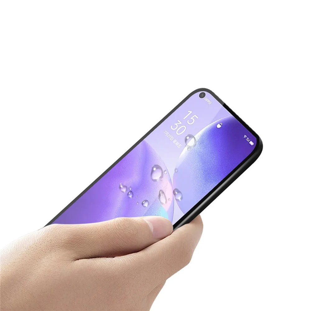PINWUYO for Oppo Find X3 Lite / Reno5 4G / Reno5 5G / Reno5 K [Anti-fingerprint] [Anti-explosion] Full Glue Tempered Glass Film - 5