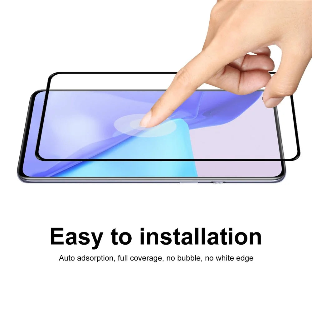 HAT PRINCE 2Pcs 0.26mm 9H 2.5D Tempered Glass Film Screen Protector [Full Glue] for OnePlus 9 (EU/US/CN/IN Version) / 9R - 3