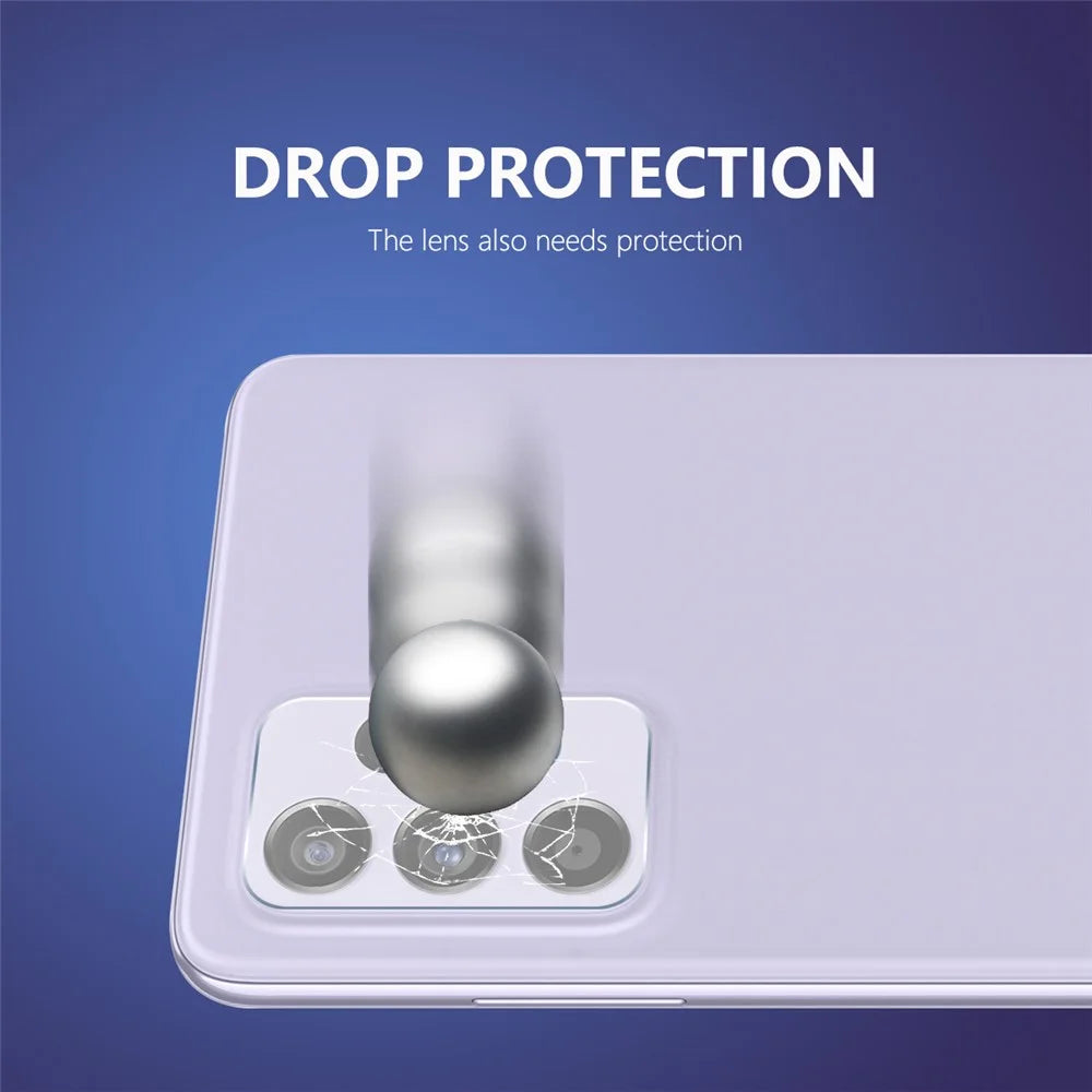 ENKAY HAT PRINCE Wear-resistant Ultra Clear Camera Lens Film for Samsung Galaxy A52 4G/5G / A52s 5G /  A72 5G/4G 0.2mm 9H 2.15D Arc Edge Tempered Glass Protector - 3