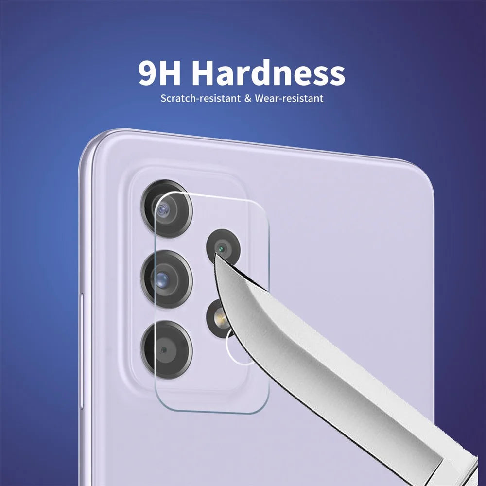 ENKAY HAT PRINCE Wear-resistant Ultra Clear Camera Lens Film for Samsung Galaxy A52 4G/5G / A52s 5G /  A72 5G/4G 0.2mm 9H 2.15D Arc Edge Tempered Glass Protector - 4