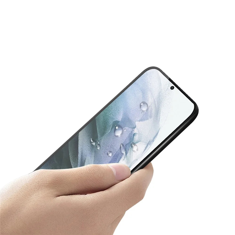 PINWUYO 3D Large Arc Anti-fingerprint Full Size Ultra Clear Full Glue Tempered Glass Screen Protector for Samsung Galaxy S21 FE - 5
