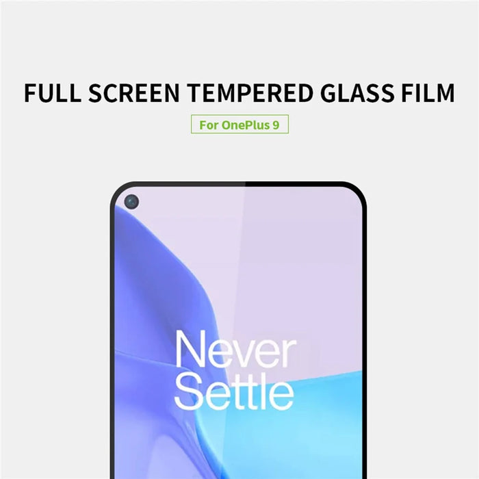 MOFI [Full Glue] Shatterproof Tempered Glass Screen Protector Full Coverage Film for OnePlus 9 - 4