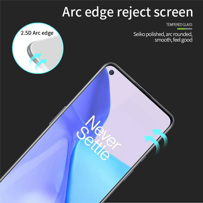 MOFI [Full Glue] Shatterproof Tempered Glass Screen Protector Full Coverage Film for OnePlus 9 - 7