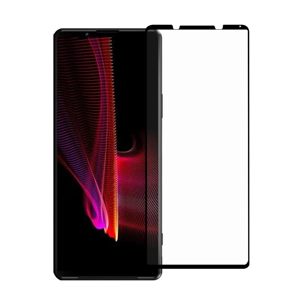 Anti-Explosion Ultra Clear Tempered Glass Film Black Edges Full Glue Screen Protector for Sony Xperia 1 III 5G - 1