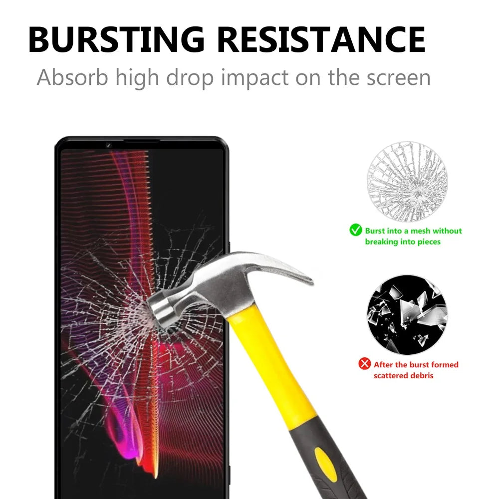 Anti-Explosion Ultra Clear Tempered Glass Film Black Edges Full Glue Screen Protector for Sony Xperia 1 III 5G - 2