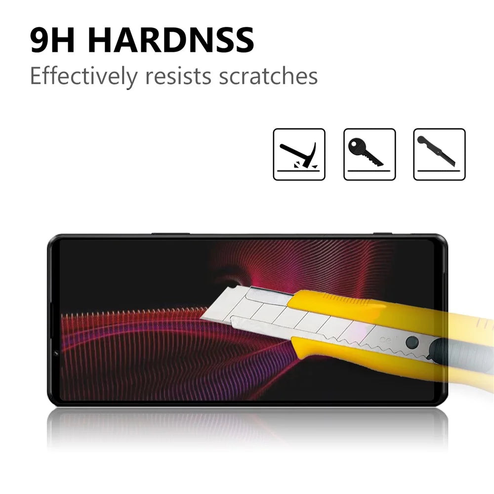 Anti-Explosion Ultra Clear Tempered Glass Film Black Edges Full Glue Screen Protector for Sony Xperia 1 III 5G - 3