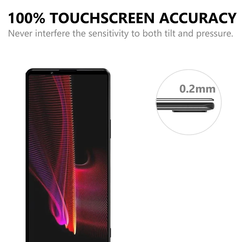 Anti-Explosion Ultra Clear Tempered Glass Film Black Edges Full Glue Screen Protector for Sony Xperia 1 III 5G - 6