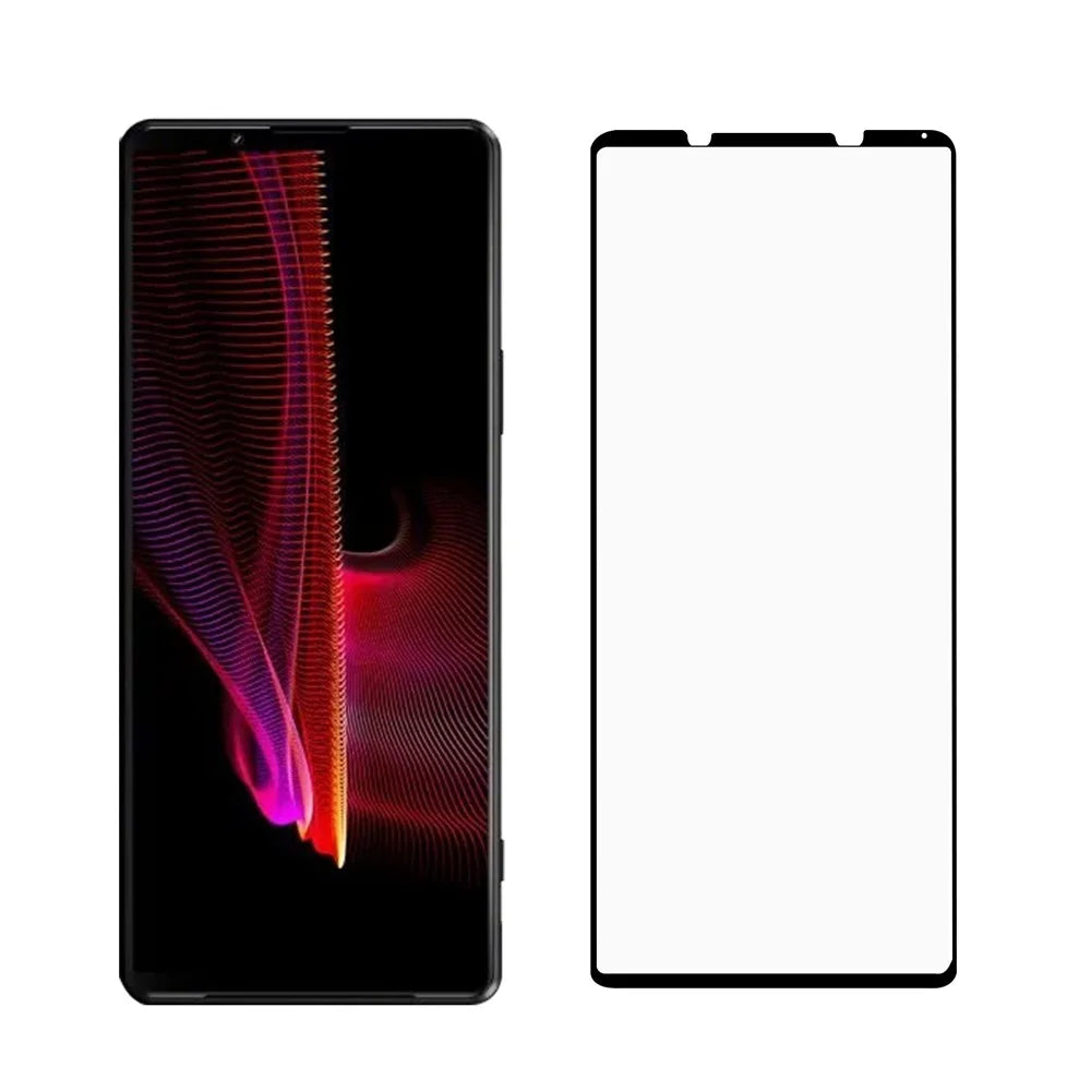 Anti-Explosion Ultra Clear Tempered Glass Film Black Edges Full Glue Screen Protector for Sony Xperia 1 III 5G - 7