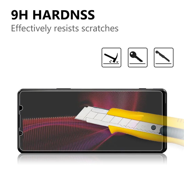 Ultra Clear 2.5D 9H Arc Edge Anti-Burst Tempered Glass Guard Screen Protector for Sony Xperia 1 III 5G - 4