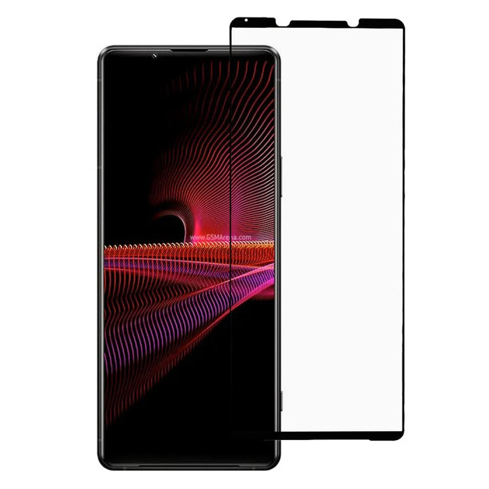 RURIHAI Ultra Thin 0.26mm 2.5D Solid Defense Tempered Glass Screen Protector [Full Glue] for Sony Xperia 1 III 5G - 1