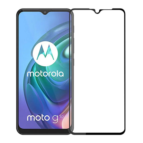 PINWUYO Full Size Anti-fingerprint Anti-explosion Film Tempered Glass Screen Protector (Full Glue) for Motorola Moto G10/G30 (Global Version) - 1