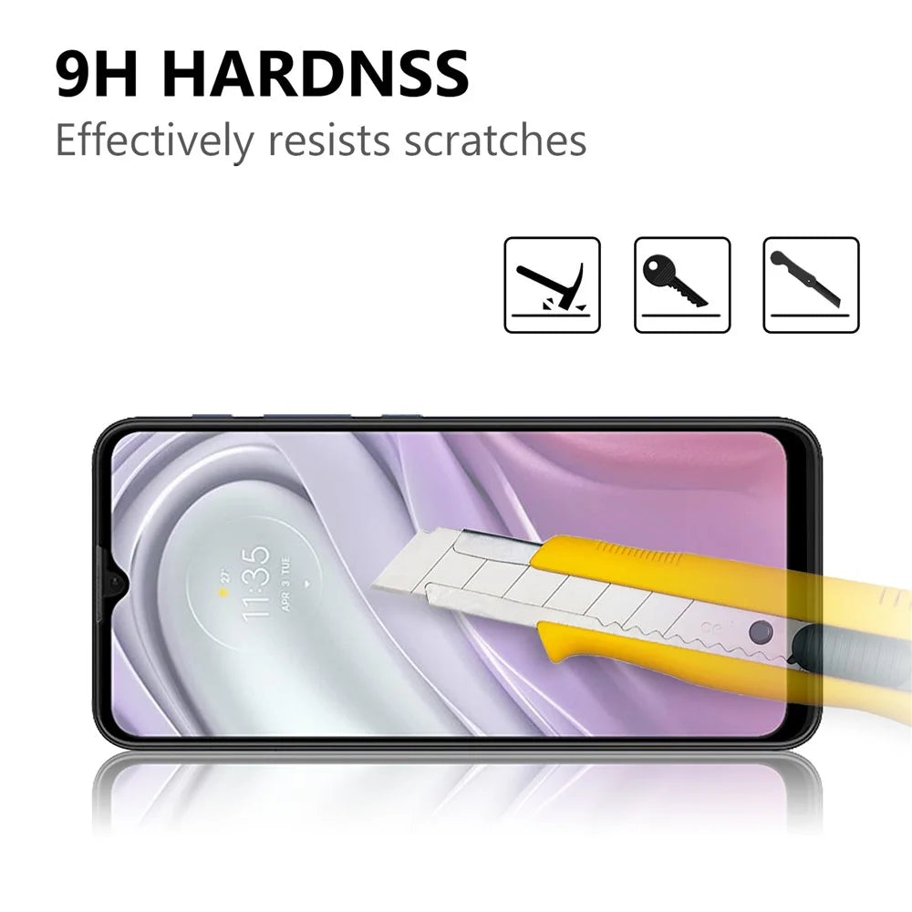 Full Screen Anti-fingerprint Tempered Glass Screen Protector Film Guard (Full Glue) for Motorola Moto G20 - 3