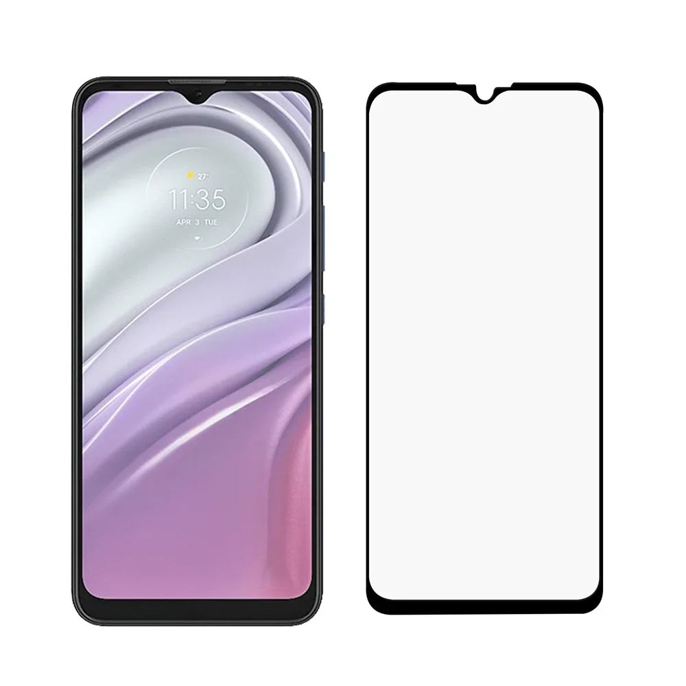 Full Screen Anti-fingerprint Tempered Glass Screen Protector Film Guard (Full Glue) for Motorola Moto G20 - 7