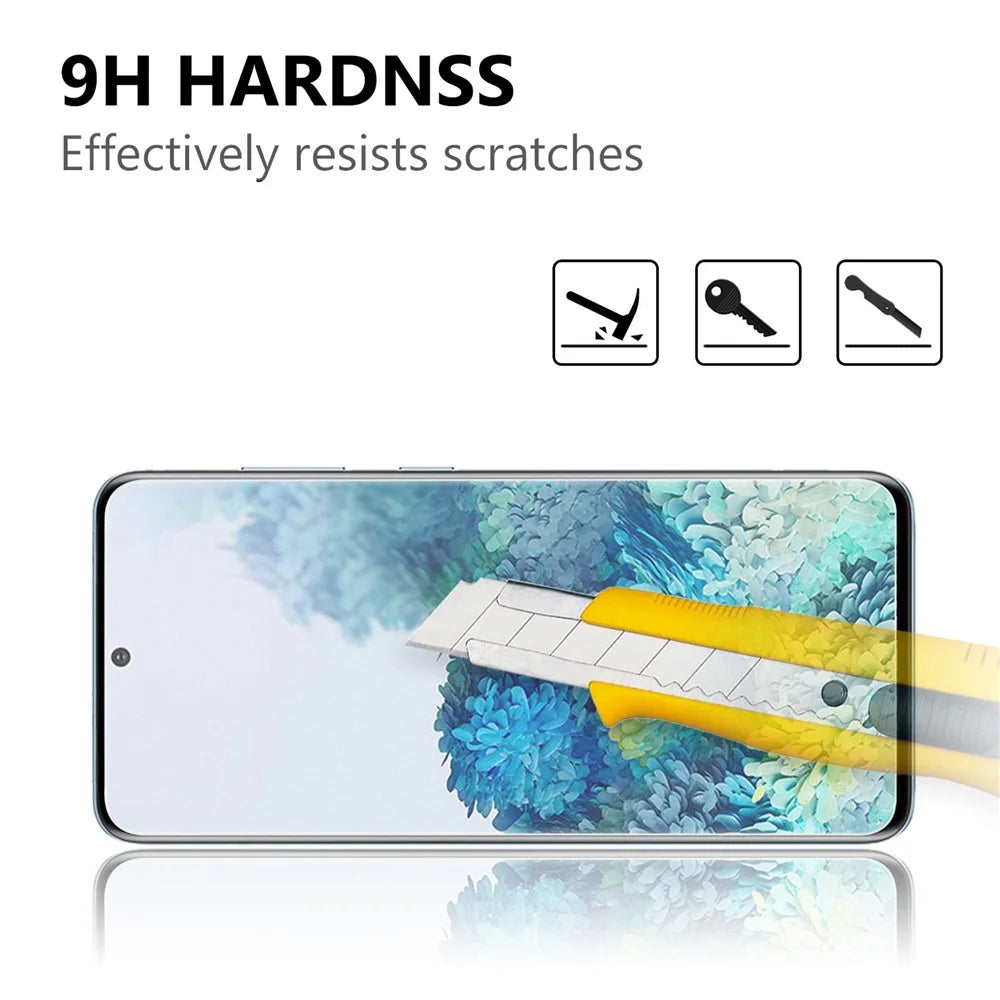 For Samsung Galaxy S21 FE 5G Anti-explosion 2.5D 9H Arc Edge Tempered Glass Guard Ultra Clear Screen Protector - 3