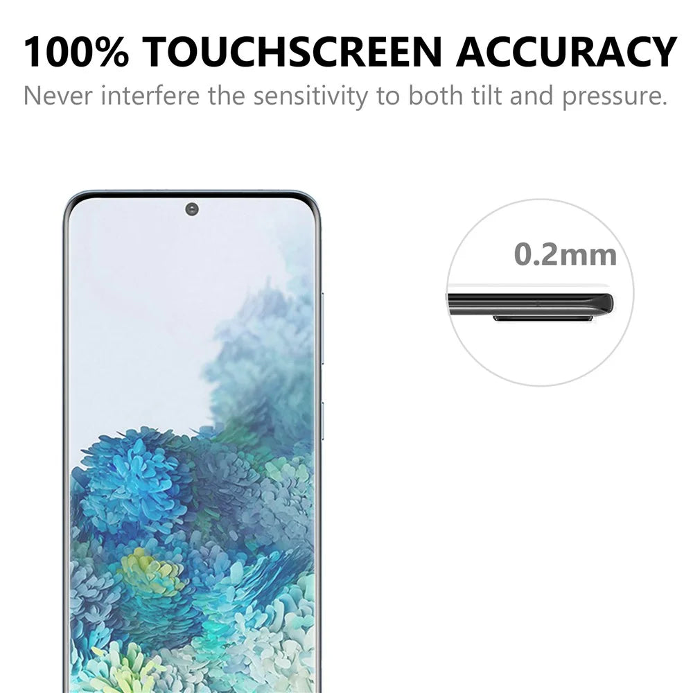 For Samsung Galaxy S21 FE 5G Anti-explosion 2.5D 9H Arc Edge Tempered Glass Guard Ultra Clear Screen Protector - 6