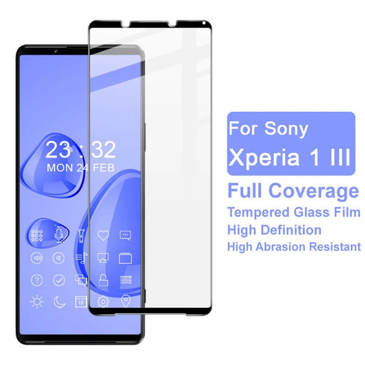 IMAK Complete Covering Ultra Clear Tempered Glass Screen Protector Film Guard for Sony Xperia 1 III 5G - 2
