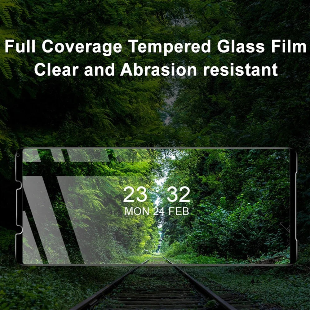 IMAK Complete Covering Ultra Clear Tempered Glass Screen Protector Film Guard for Sony Xperia 1 III 5G - 3