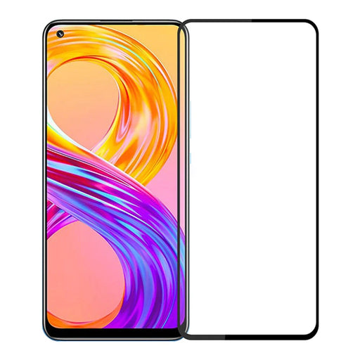 PINWUYO for Realme 8/8 Pro Full Glue Shatterproof Tempered Glass Film Anti-fingerprint Screen Protector (International Version) - 1