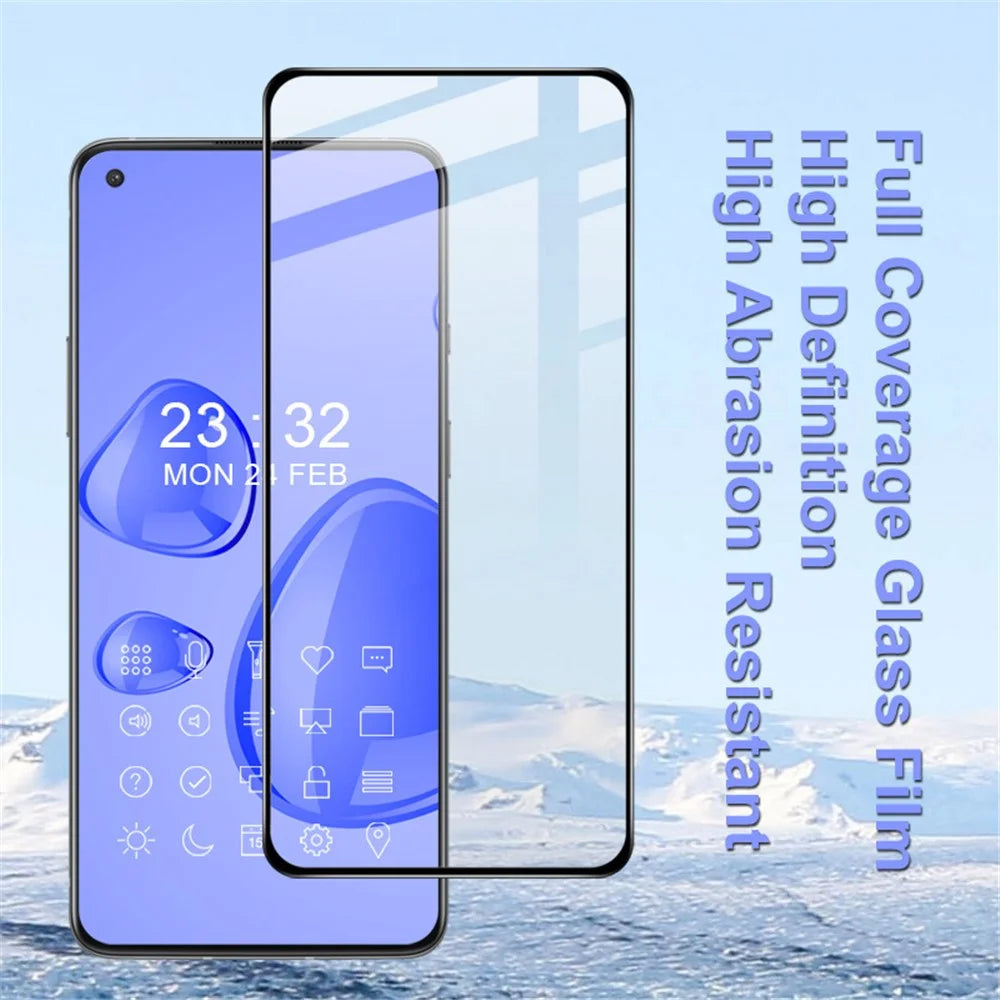 IMAK Pro+ Series Anti-explosion Full Screen Coverage Tempered Glass Screen Protector for OnePlus 9R - 5