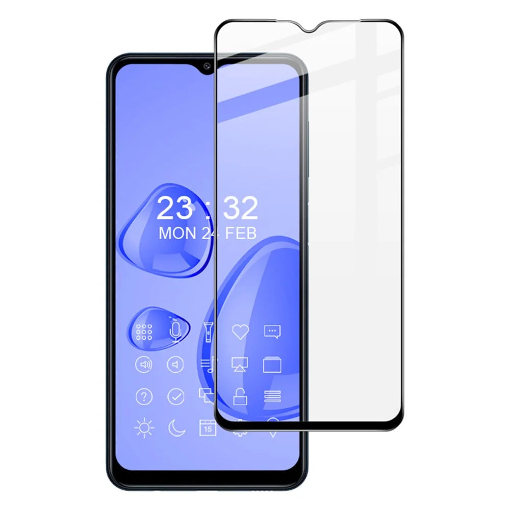 IMAK Pro+ Series Anti-explosion Full Screen Coverage Tempered Glass Screen Protector for Samsung Galaxy A12 / M12 - 1