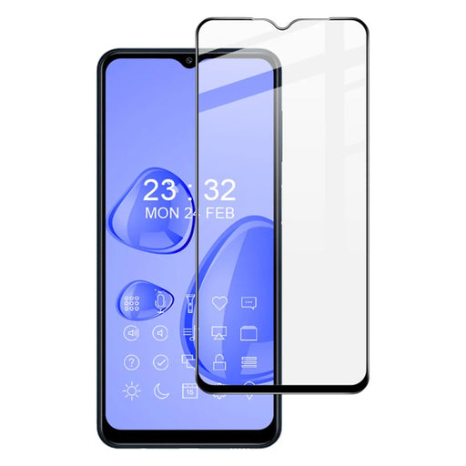 IMAK Pro+ Series Anti-explosion Full Screen Coverage Tempered Glass Screen Protector for Samsung Galaxy A12 / M12 - 1