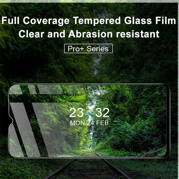 IMAK Pro+ Series Anti-explosion Full Screen Coverage Tempered Glass Screen Protector for Samsung Galaxy A12 / M12 - 3