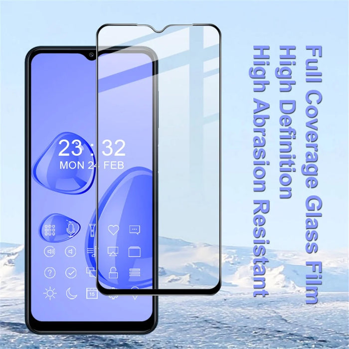 IMAK Pro+ Series Anti-explosion Full Screen Coverage Tempered Glass Screen Protector for Samsung Galaxy A12 / M12 - 4