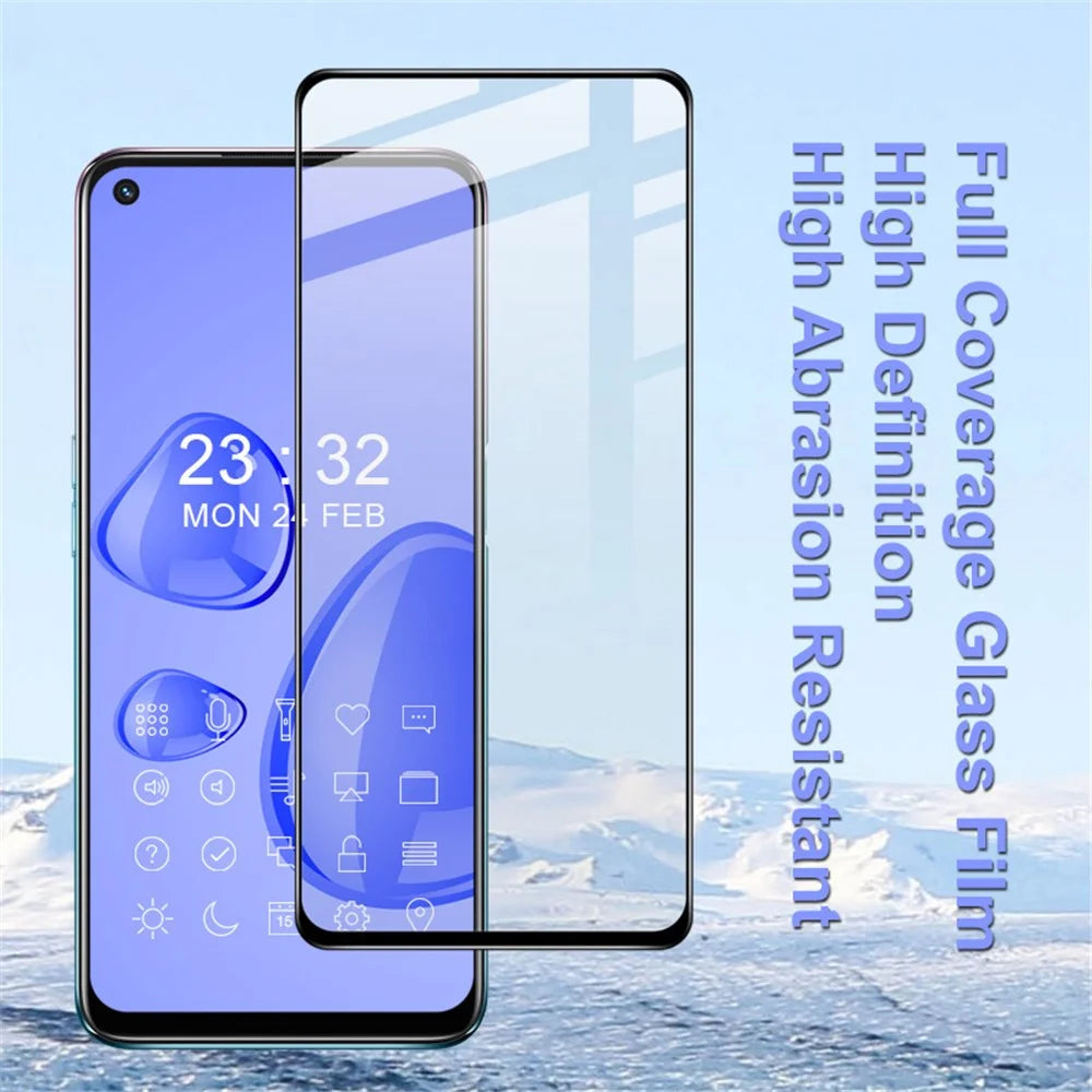 IMAK Pro+ Series Anti-explosion Full Screen Coverage Tempered Glass Screen Protector for Oppo A54 5G - 4
