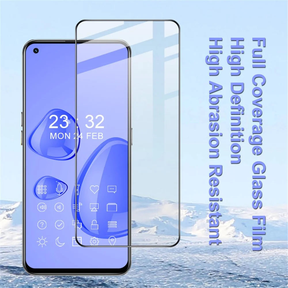 IMAK Pro+ Series Anti-explosion Full Screen Coverage Tempered Glass Screen Protector for Realme GT 5G/Q3 Pro 5G - 4