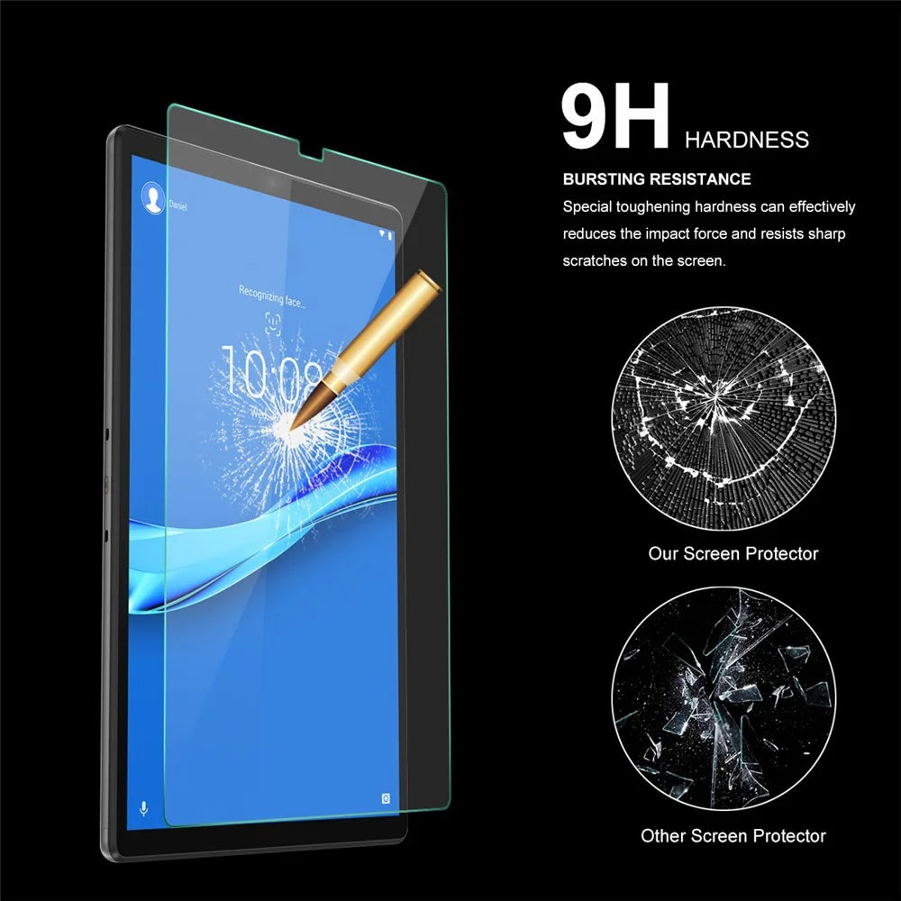 HAT PRINCE Full Coverage 0.33mm 9H 2.5D Tempered Glass Full Glue Screen Protector for Lenovo Tab M10 Plus TB-X606F/Tab K10 Tablet LCD Film - 3