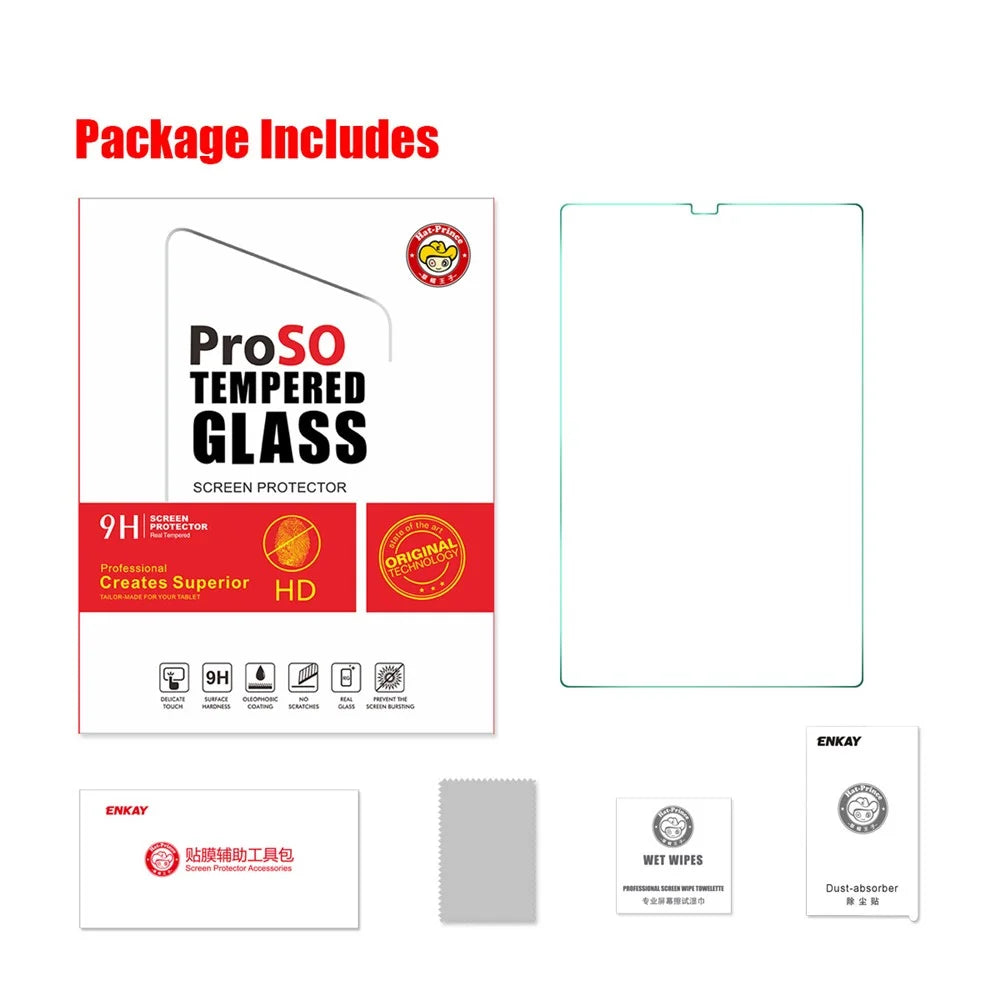 HAT PRINCE Full Coverage 0.33mm 9H 2.5D Tempered Glass Full Glue Screen Protector for Lenovo Tab M10 Plus TB-X606F/Tab K10 Tablet LCD Film - 6