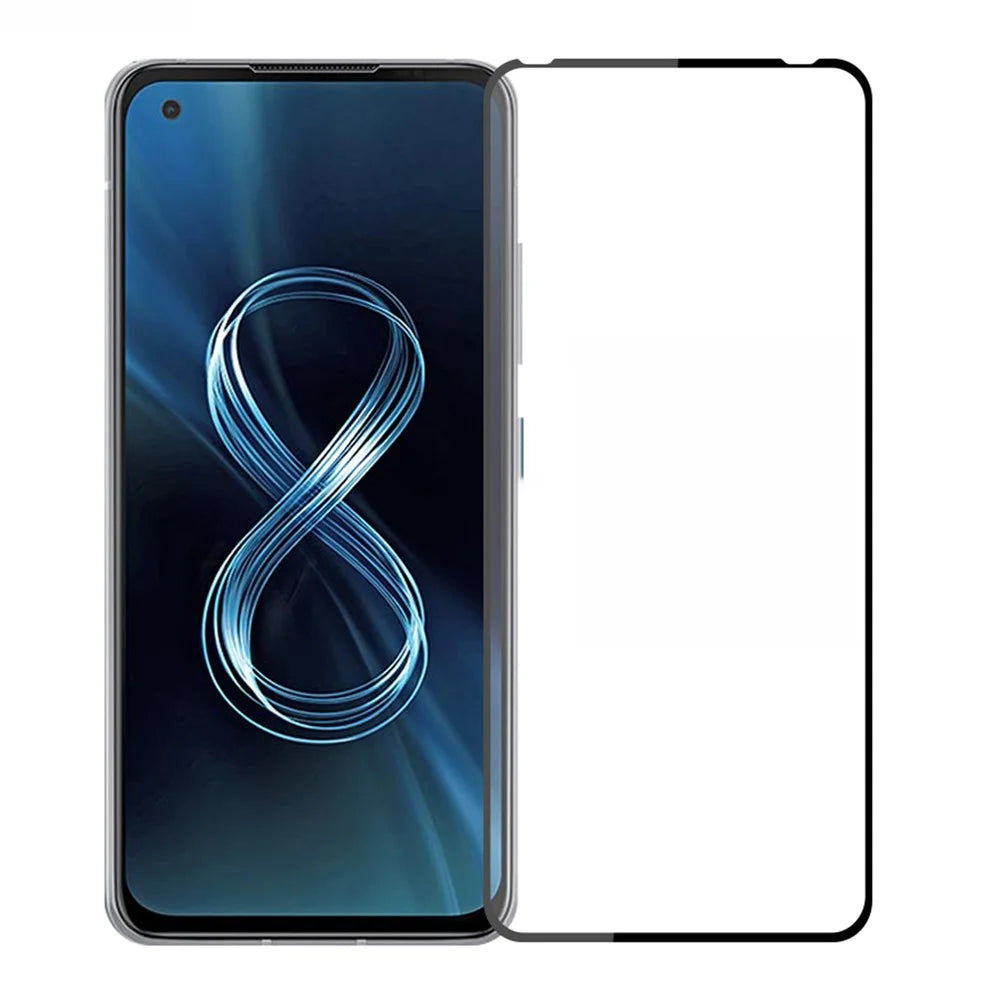 PINWUYO Explosion-proof Anti-fingerprint Full Size Tempered Glass Film Guard Screen Protector (Full Glue) for Asus Zenfone 8 Mini - 1