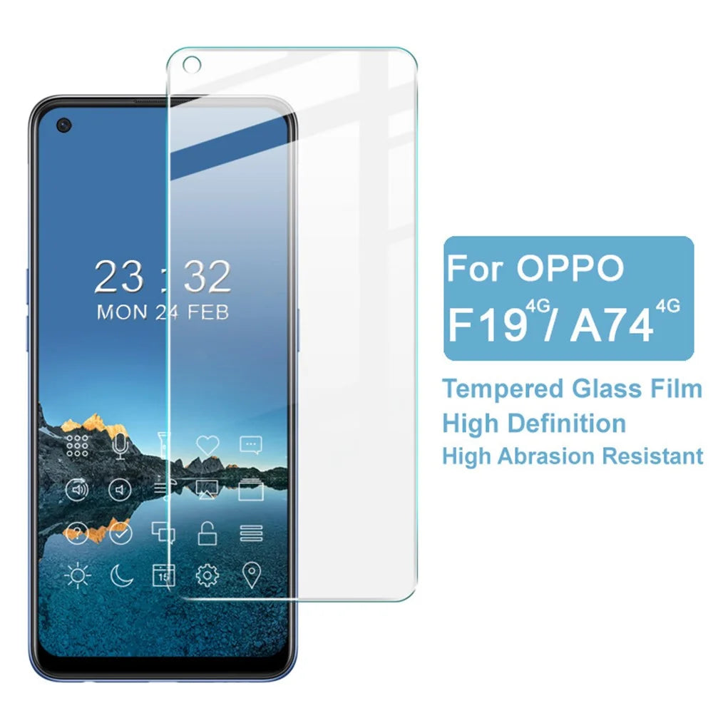 IMAK H Series High Transparency Tempered Glass Screen Protector Film Shield for Oppo F19 4G/A74 4G - 2