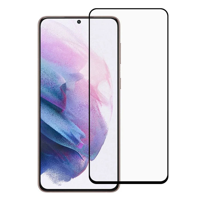 Silk Printing Tempered Glass Anti-Burst Full Screen Coverage Protector Full Glue for Samsung Galaxy S21 FE - 1