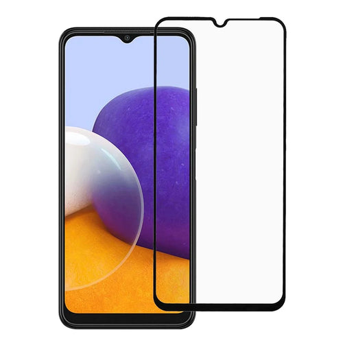Silk Printing Tempered Glass Protective Film Shield Guard (Full Glue) for Samsung Galaxy A22 5G (EU Version) - 1