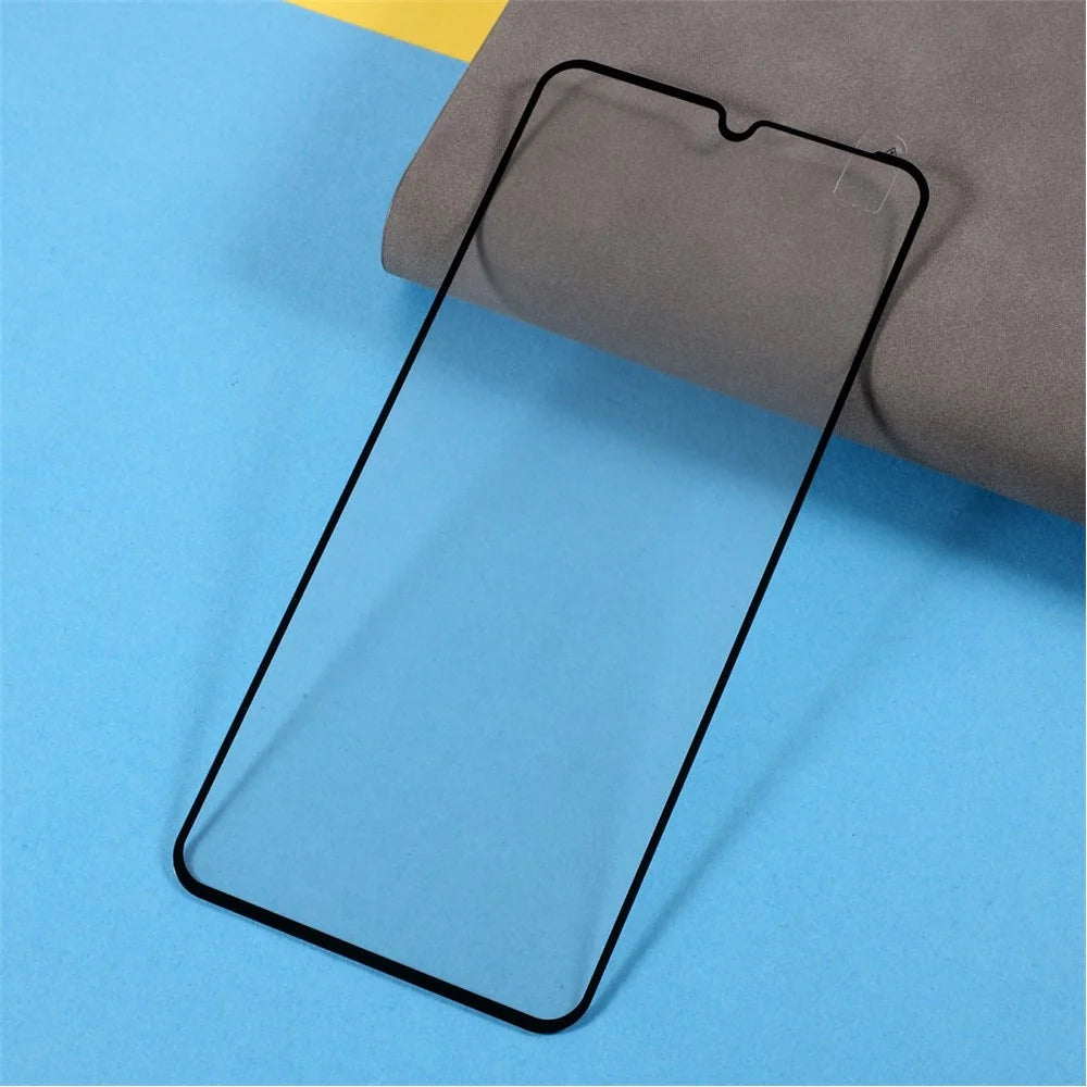 Complete Covering Silk Printing Tempered Glass Screen Protector Film [Full Glue] for Samsung Galaxy A22 4G (EU Version) - 3