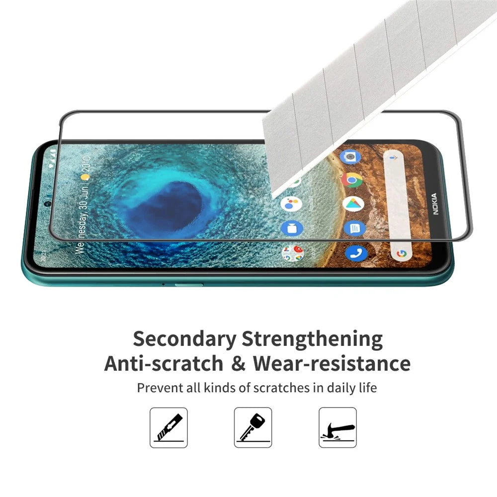 ENKAY HAT PRINCE 2PCS / Set Full Glue 9H Tempered Glass Complete Covering High Transparency Screen Protector for Nokia X10 / X20 - 4