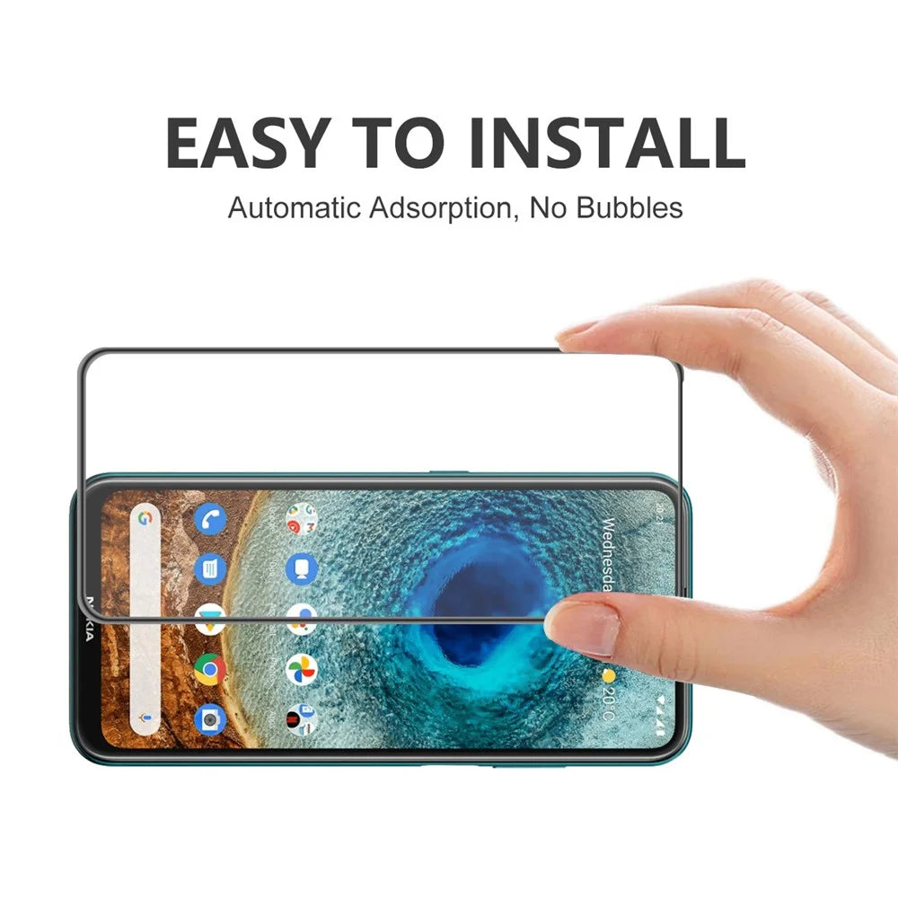 ENKAY HAT PRINCE 2PCS / Set Full Glue 9H Tempered Glass Complete Covering High Transparency Screen Protector for Nokia X10 / X20 - 5