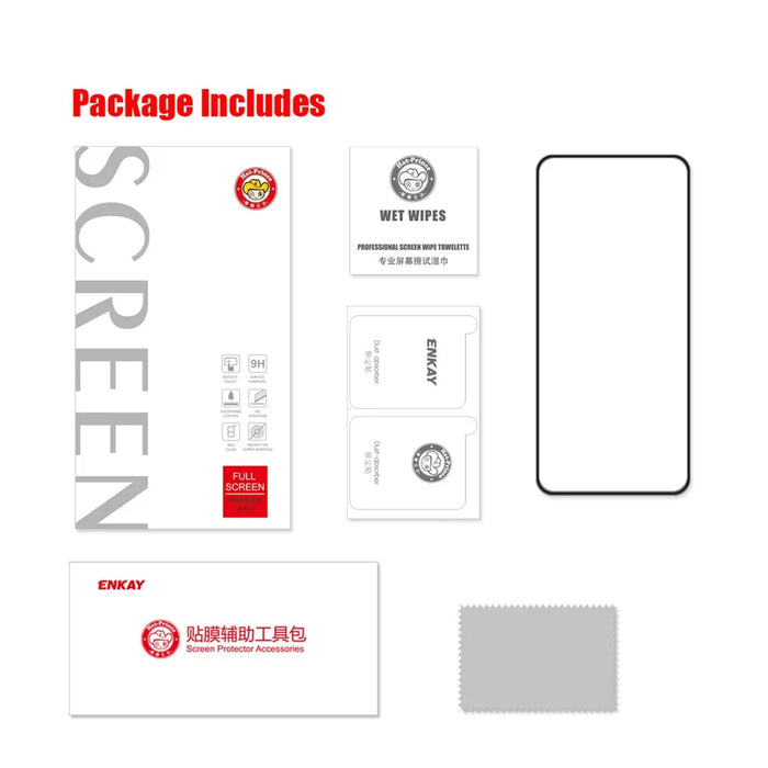 ENKAY HAT PRINCE Full Glue High Definition Complete Covering Anti-Scratch Tempered Glass Screen Protector for OnePlus 9 - 6